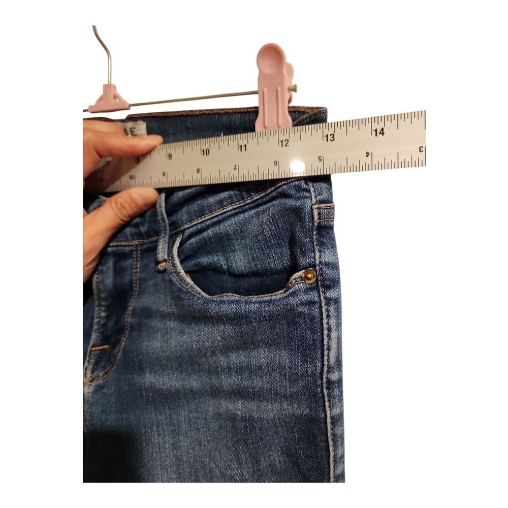Frame Skinny Jeans Women 26 Blue Dark Wash Designer Classic - Picture 4 of 10